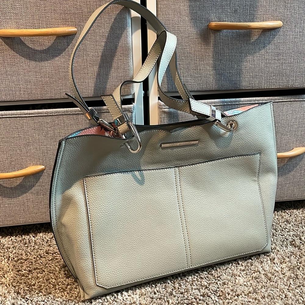 Steve Madden Double Pocket Bag With Floral Interior
